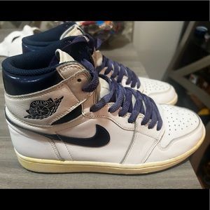 Air Jordan 1 metallic navy